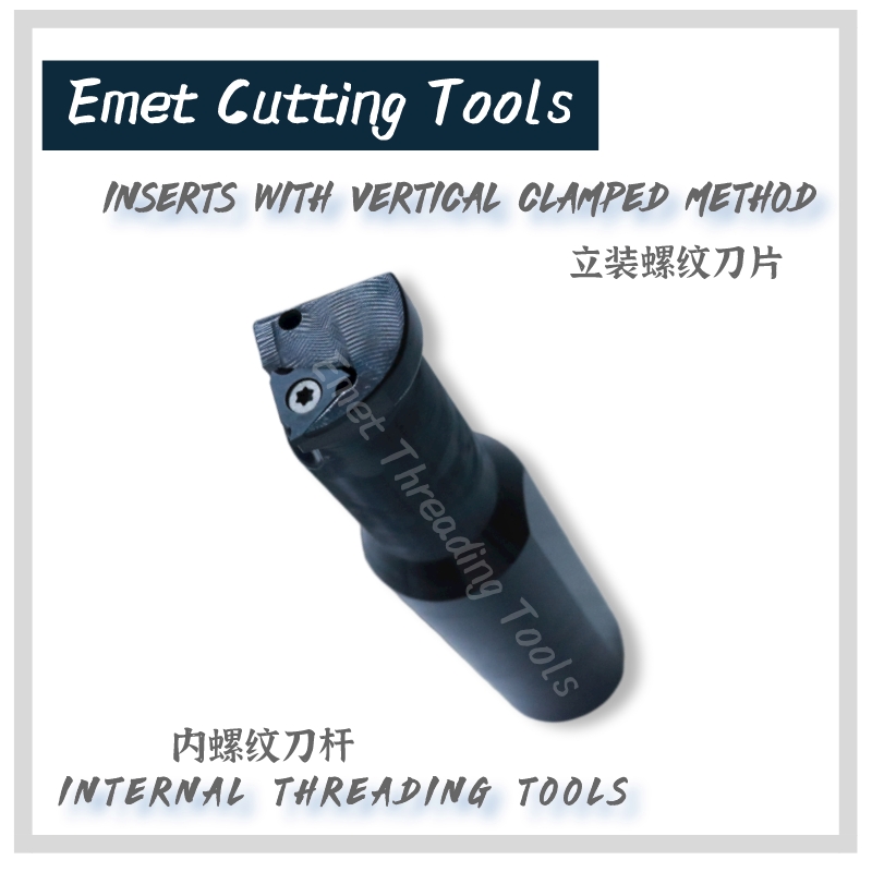 Ferramentas de threading do Emet \\\\ Tools de roscaninternal/external Ferramentas de rosqueamento/insert podem ser fixadas por métodos verticais e horizontais/turning Tools